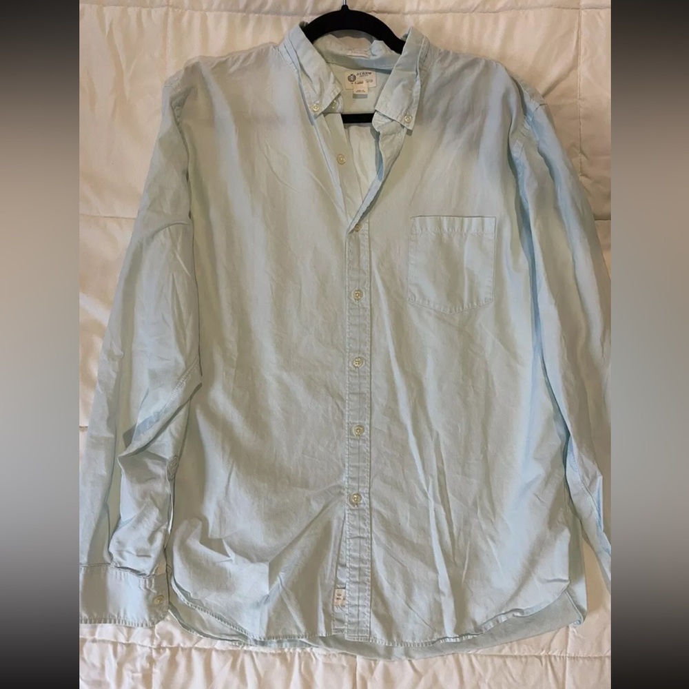 Men’s J.Crew 2-ply Cotton Button-up - Size XL